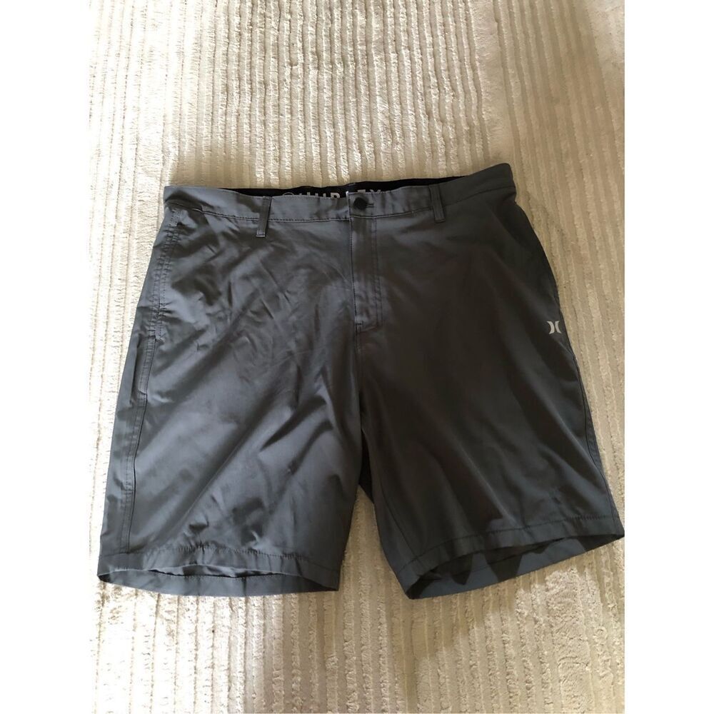 Mens Hurley Hybrid Walk Shorts Gray Quick Dry Stretch SZ 40